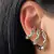 Trio Brinco Juliette Bijuterias BBB21 Pmg Brinco Ear Cuff