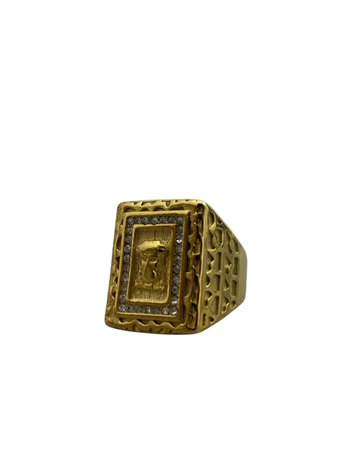 Dedeira Aço inoxidavel Rosto Cravejada