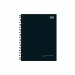 Caderno Executivo Espiral Capa Dura Colegial Organizer – Preto