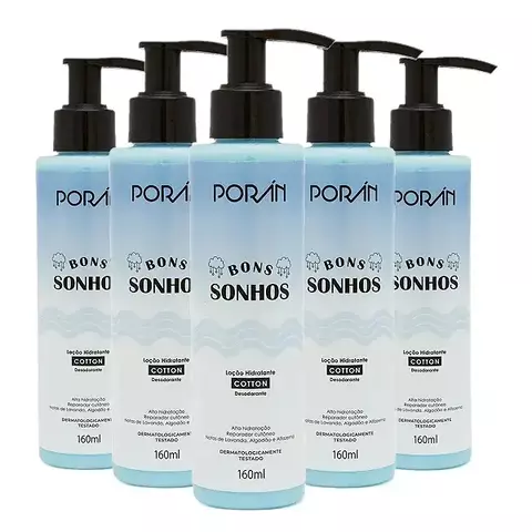 PORAN LOCAO HIDRATANTE BONS SONHOS COTTON 160ML PR310 PORAN