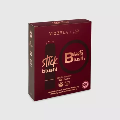 VIZZELA KIT BLUSHES RED MOCHA LAS VIZZELA VZ119 VIZZELA