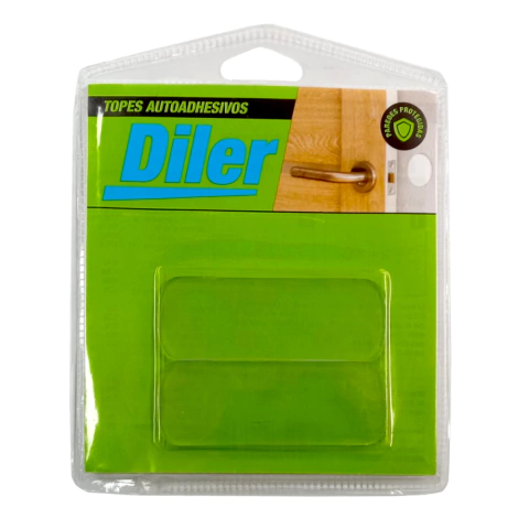 Tope Autoadhesivo Rectangular Transparente X2