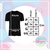 Camiseta Preta - Geek - Blessed - Personalizados
