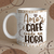 Caneca Meme - Amor é Café coado na hora.