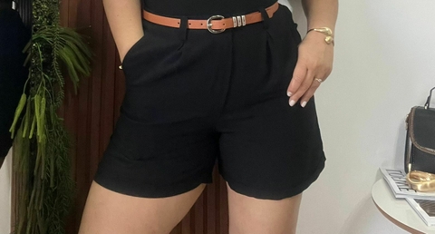 Bermuda de Alfaiataria Preta