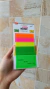Bloco Adesivo Transparente Colorido | BRW