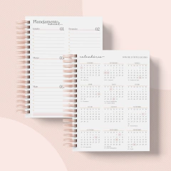 AGENDA 2024 - 32 Capa Acreditar em você te faz florescer - Amimore - papelaria personalizada