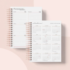 AGENDA 2024- 55 CAPA FLORAL ALFABETO - Amimore - papelaria personalizada