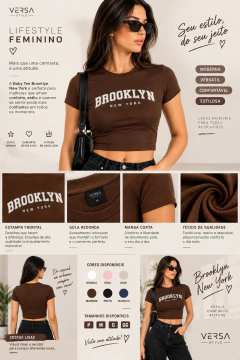 Baby Tee Brooklyn New York – Estilo, Conforto e Atitude