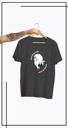 CAMISETA GATO DE ACADEMIA-ESPELHO
