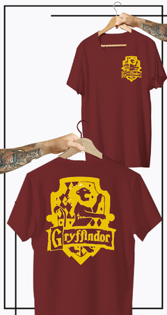 CAMISETA GRIFINORIA BRASÃO COSTAS