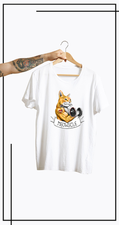 CAMISETA GATO DE ACADEMIA-MEOWSCLE
