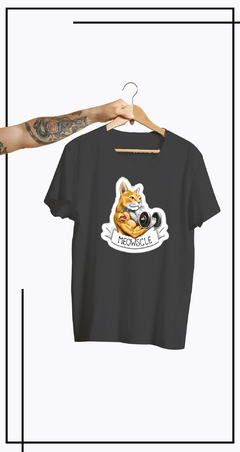 CAMISETA GATO DE ACADEMIA-MEOWSCLE - comprar online
