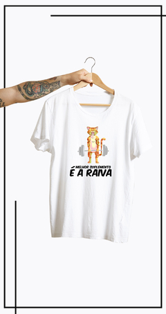 CAMISETA GATO DE ACADEMIA-RAIVA - comprar online