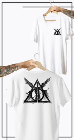 CAMISETA POTTERHEAD RELIQUIAS DA MORTE