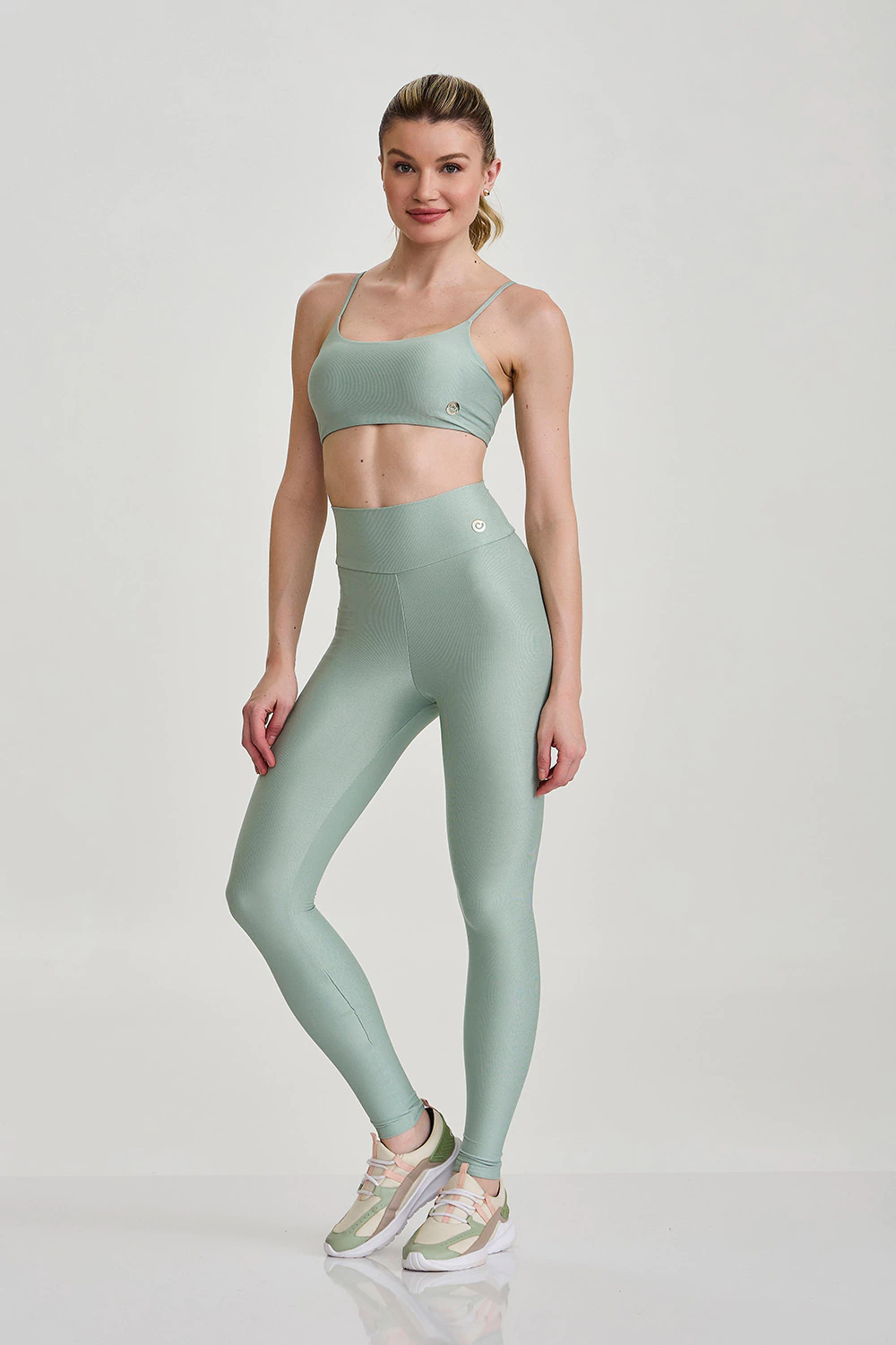 LEGGING TEXTURIZADA / VERDE ALOE / P