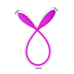 Vibrador Duplo Flexível com 7 Modos de Vibração - PRETTY LOVE SNAKY VIBE - loja online