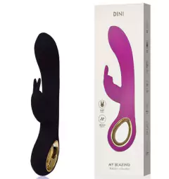 Vibrador Dupla Estimulação c/ Auto Aquecimento Ponto G e Clitóris Rabbit Luxo Recarregável em Silicone - Lealso