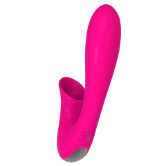 Vibrador para Ponto G/Estimulador língua para Clitóris 12 modos Vibrações - Olivia Pink - Mais Prazer