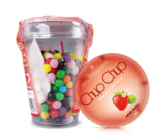 Chup Chup bolinhas p/ Sexo Oral - Chocolate - 36g