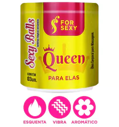 Sexy Balls - Bolinha Mágica Queen para Elas - Excitante Feminino Vibrante HOT c/ 3 unidades - For Sexy