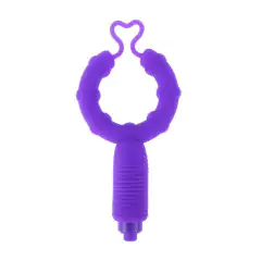 Estimulador Anél Peniano Vibratório em Silicone com massageador de Clitóris OSCAR COCK RING