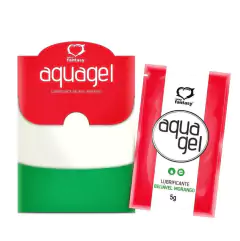 Gel Lubrificante Beijável Sabor Morango AquaGel - Sachê 5 g