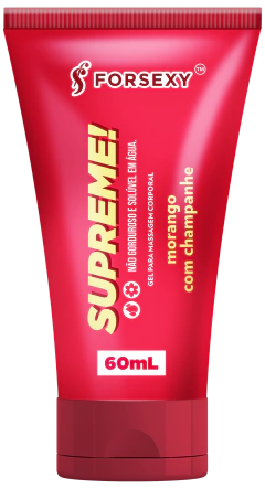 SUPREME! Morango com Champagne - Gel Lubrificante Aromático - 60ml For Sexy - comprar online