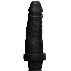 Pênis Realista com vibrador - 14,5 x 4 cm na cor preto mod. A