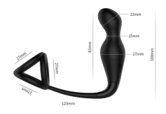 Estimulador Próstata com Anel Escrotal e Vibrador 10 Velocidades - comprar online