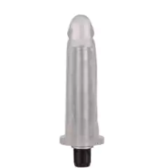 Pênis em Jelly com Vibrador Incolor 15 x 3,5 CM
