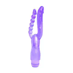 Vibrador Cristal Duplo Prazer - Dupla Penetração