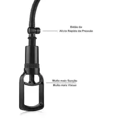 Penis Pump desenvolvedor peniano Sucção por Manopla e Botão de Alívio Rápido - comprar online