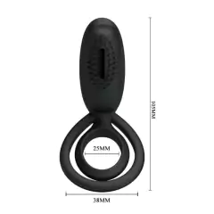 Estimulador Anél Peniano com Vibro de Toque - Pretty Love Cobra na internet