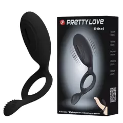 Estimulador Anel Peniano em Silicone com Vibrador - Pretty Love Ethel na internet