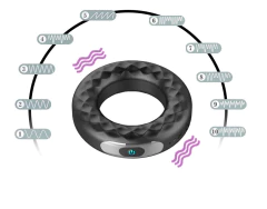 Cock Ring Anel Peniano Ruber - Vibro Recarregável 10 vibrações - comprar online