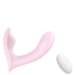 Vibrador Ponto G e Clitóris Recarregável c/ 10 Modos de Vibração Recarregável e Controle Remoto