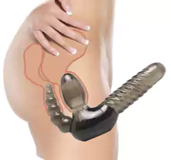 Vibrador STRAPLESS - Strap-On with Anal Stimulator- Silicone -