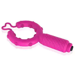 Imagem do Estimulador Anél Peniano Vibratório em Silicone com massageador de Clitóris OSCAR COCK RING
