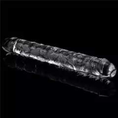 Pênis Transparente Duplo em TPE 30cm 12" - LOVETOY DOUBLE DILDO - loja online