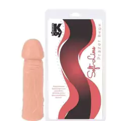 Pênis macio e flexível 22 x 5,8 cm cor Bege