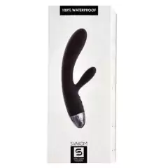 Vibrador com Estimulador Recarregável - Alice Black - Svakom