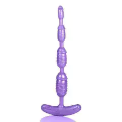 Plug anal texturizado 21cm na cor preto na internet