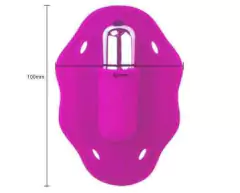 Vibrador Butterfly em Silicone com Cápsula Vibratória - Pink