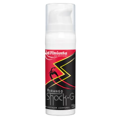Vibrador Líquido Shock-G Morango - La Pimienta - 15g Excita Esquenta e Vibra - comprar online