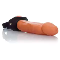 Capa para o pênis semi rigida cor bege com elástico, tamanho 16x4cm na internet