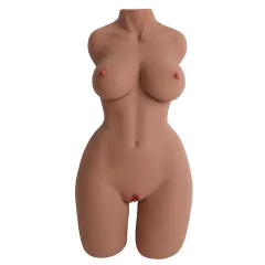 Masturbador Corpinho Realístico Marrom em CyberSkin 14kg