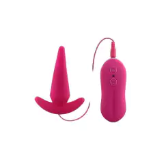 Plug Anal Vibro 10 velocifdades e Controle - Coleção Aphrodisia - Pink na internet