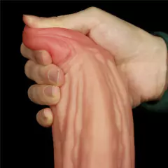 Pênis Monster Macio Firme e Texturizado com Camada Dupla 10" - LOVETOY DUAL-LAYERED PLATINUM SILICONE NATURE COCK - loja online