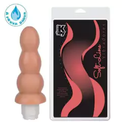 Plug Anal com Vibro16 x 4,50 cm cor Bege - comprar online